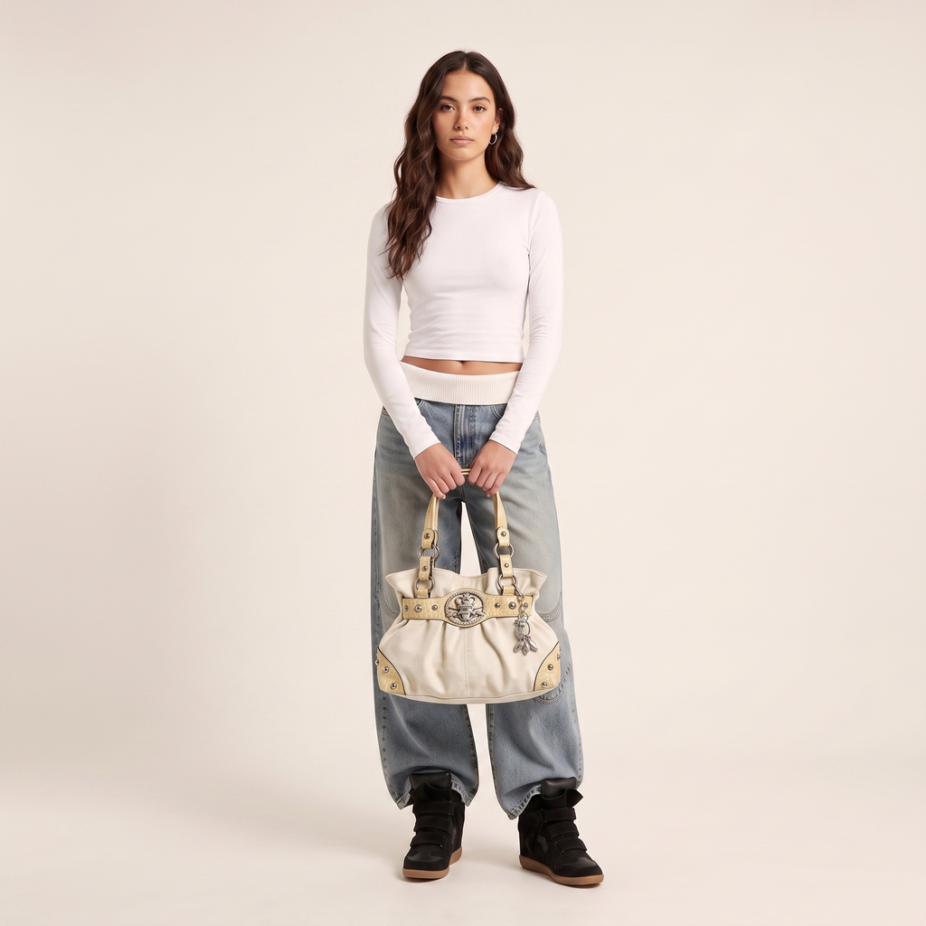 Vintage Canvas Tote Bag