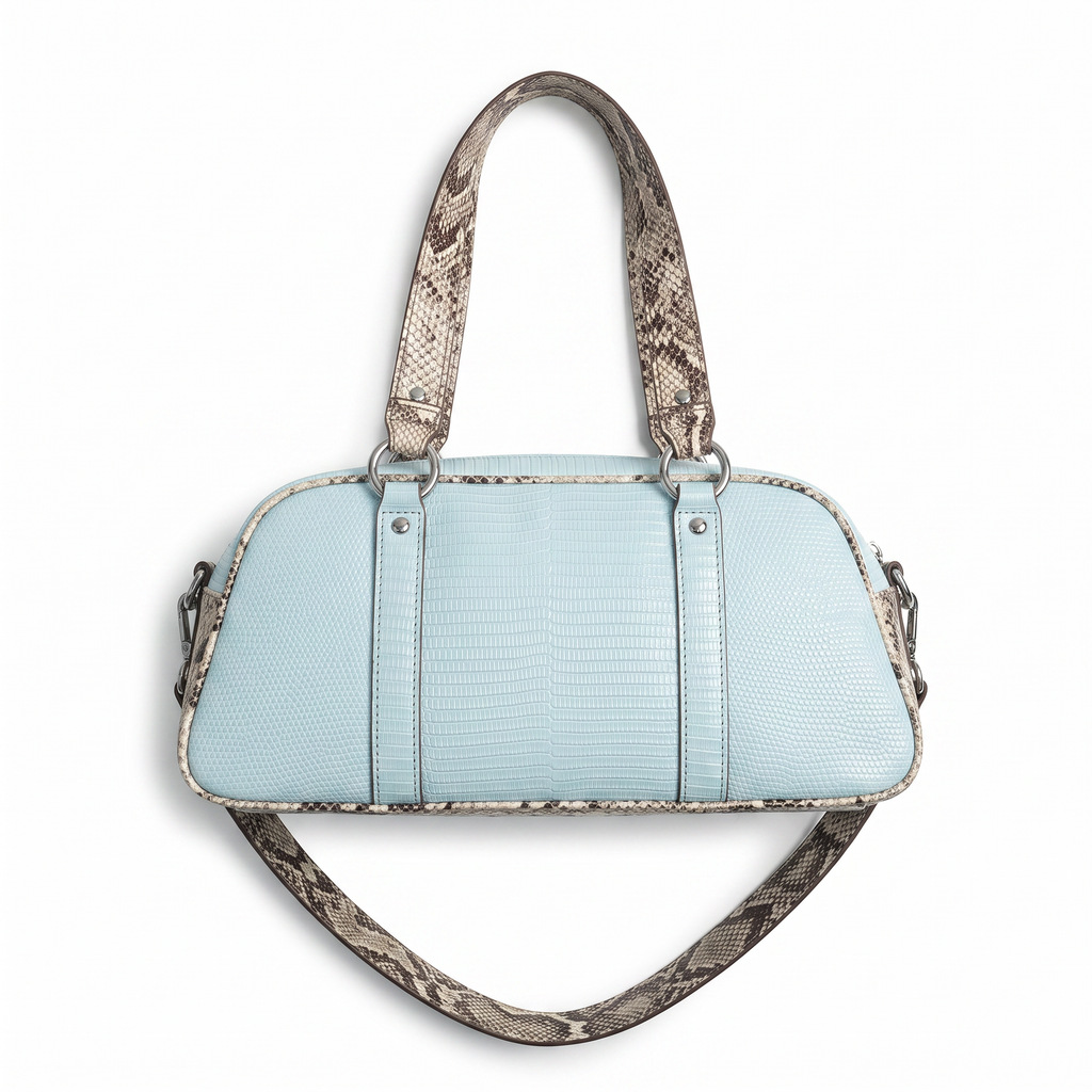 Sky Python Shoulder Bag