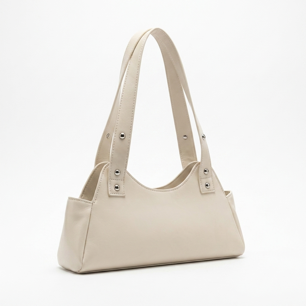 Ivory Stud Shoulder Bag