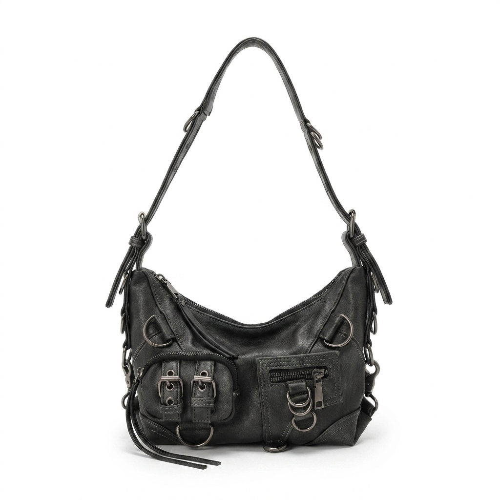 Noir Cargo Shoulder Bag