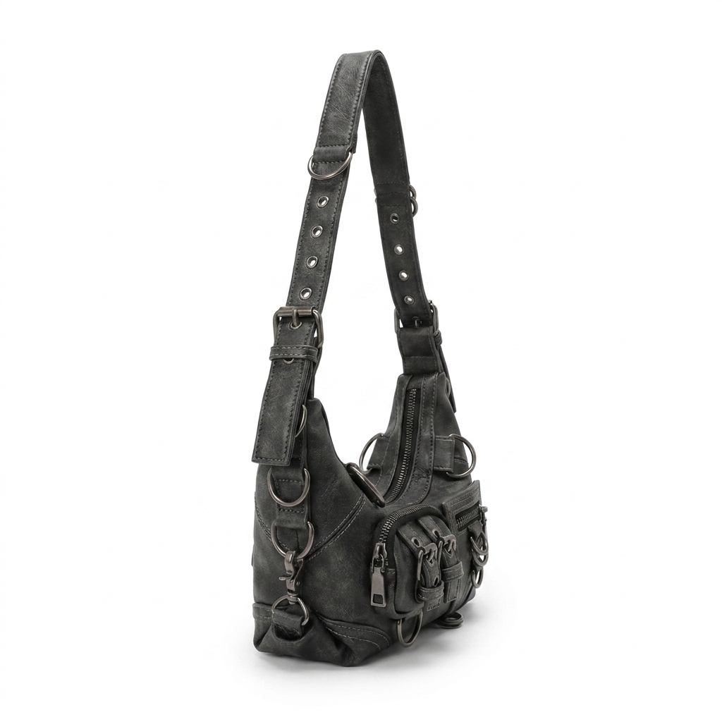 Noir Cargo Shoulder Bag