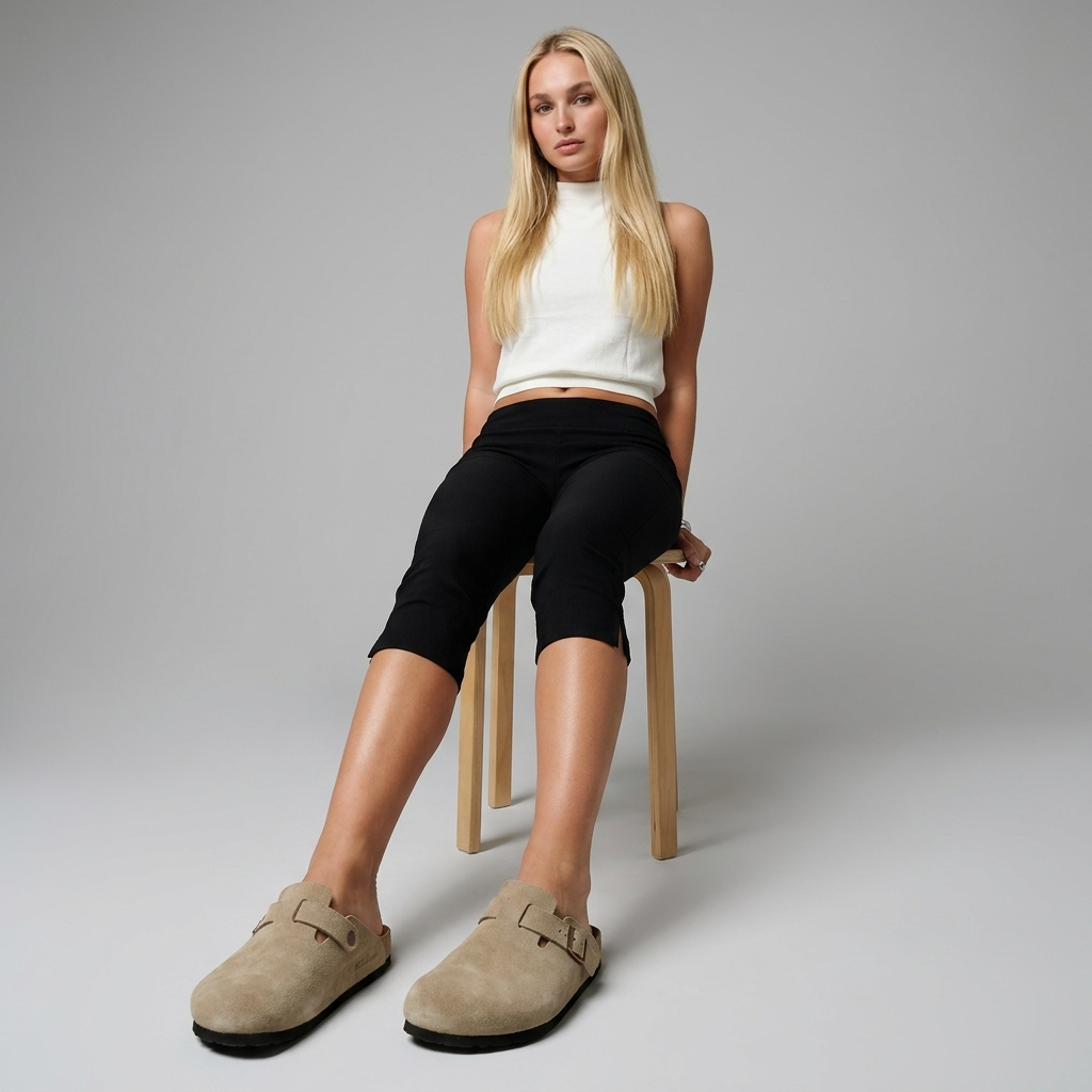Sandstone Buckle Clogs