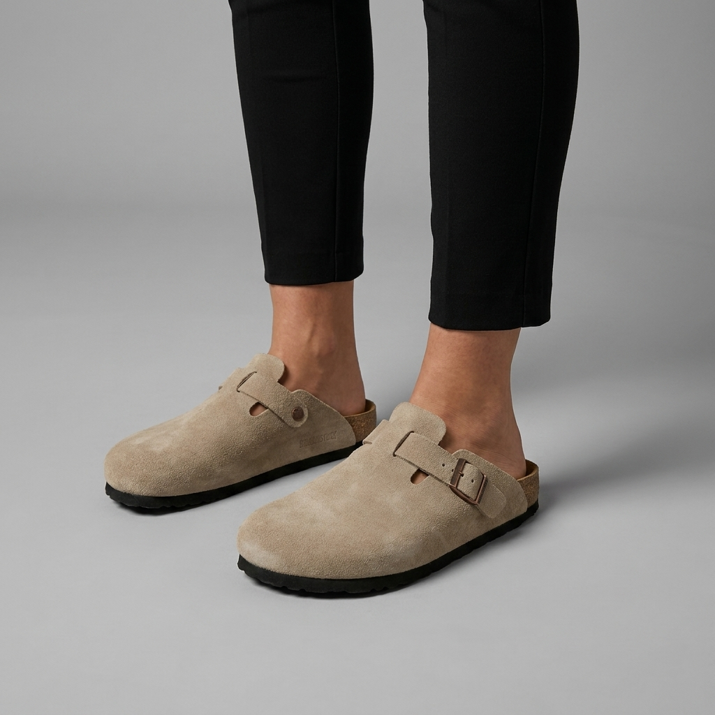 Sandstone Buckle Clogs