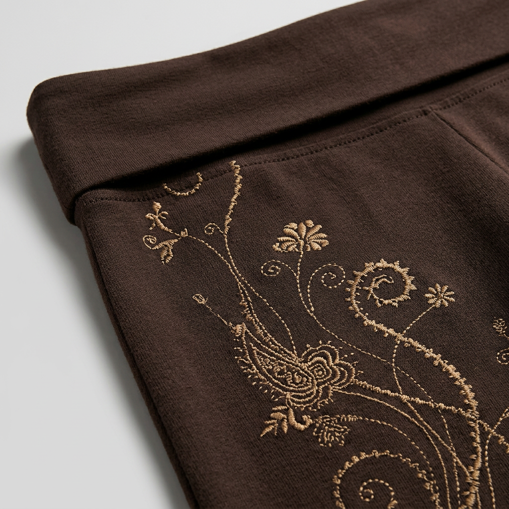 Mocha Bloom Capri Pants