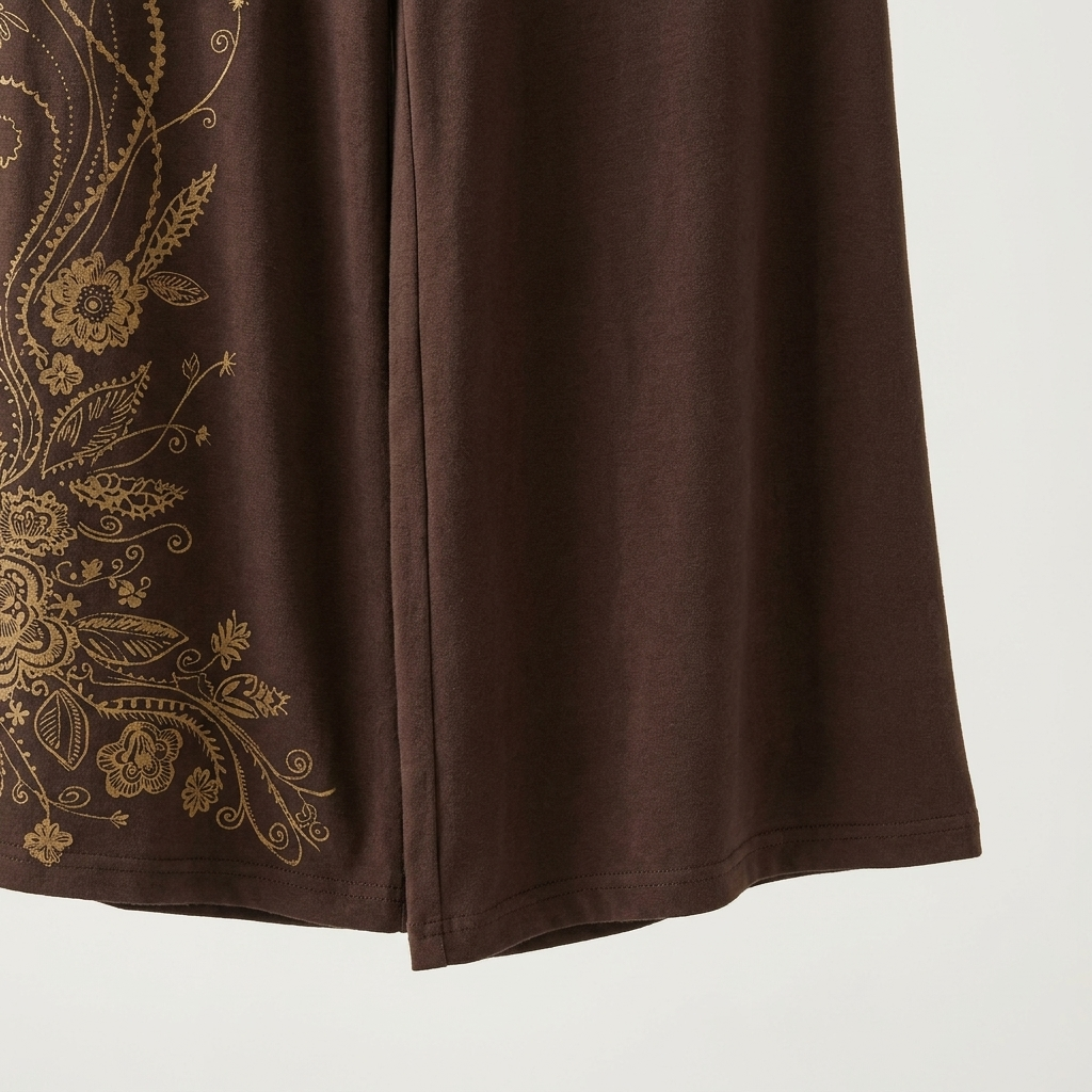 Mocha Bloom Capri Pants
