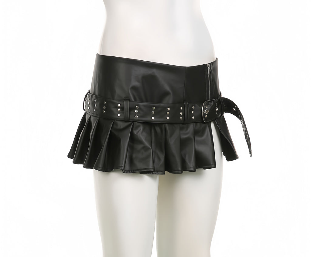 Riot Pleated Mini Skirt
